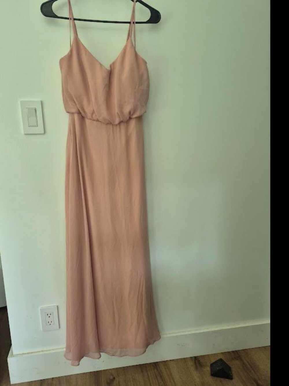 Birdy Grey Chiffon Maxi Dress in Dusty Rose/Pink - Size S
